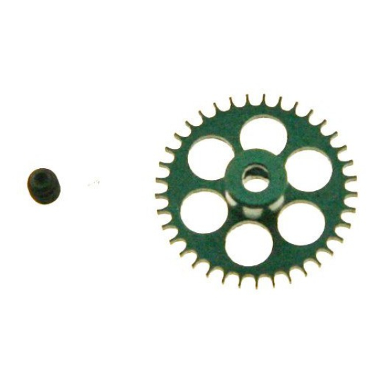 Zahnrad Ø17.5mm Alu 37Z 1Stück 6037